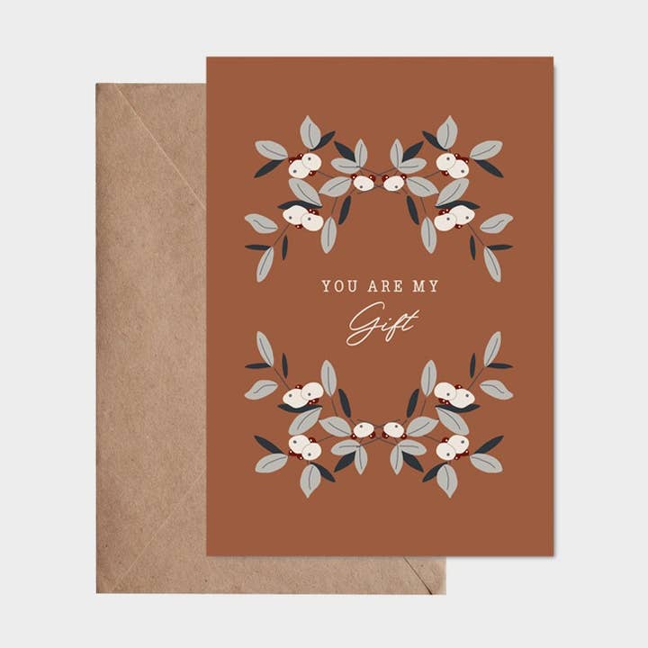 Postcard - You Are My Gift for wholesale by Atelier Oranger