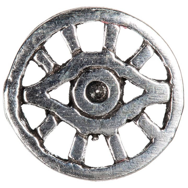 Benjamin International - Wholesale Stud/Post Earrings - Sterling Silver Round Evil Eye Earrings1