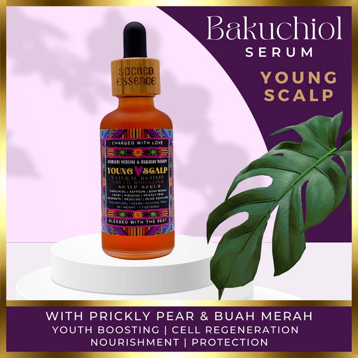 The Sacred Essence – wholesale Scalp/hair treatment – YOUNG SCALP - Ayurveda Bakuchiol Serum - 50ML