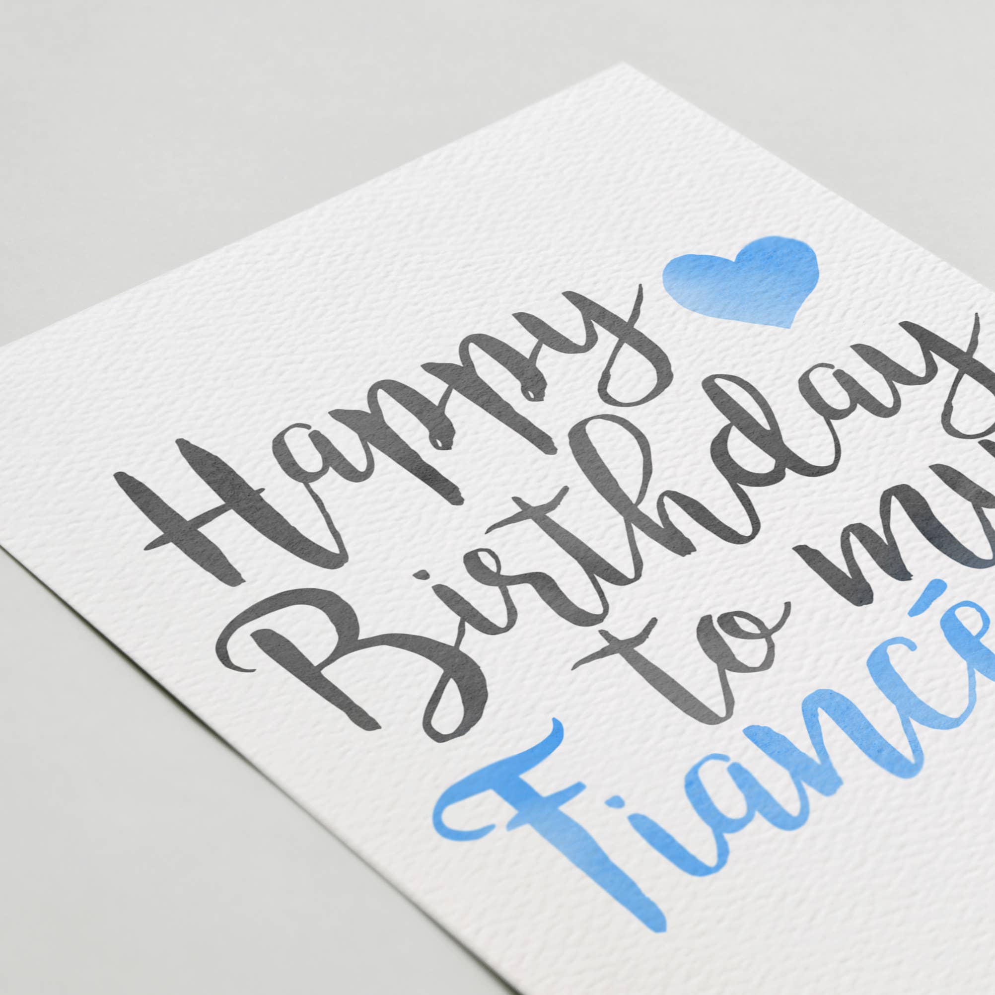 Blue Thistle - Wholesale Birthday Card - Fiancé Birthday Card, Happy Birthday, Eco-Friendly Card1