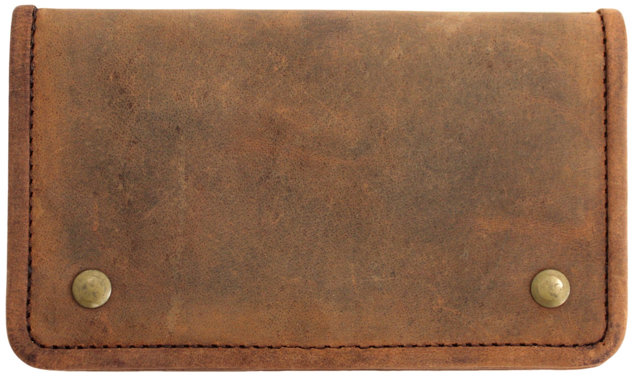 hide & chic - Wholesale Pouch - Women's - Quality Full Grain Vintage Leather Tobacco Pouch Style: 12035. BROWN. Compact Size.11