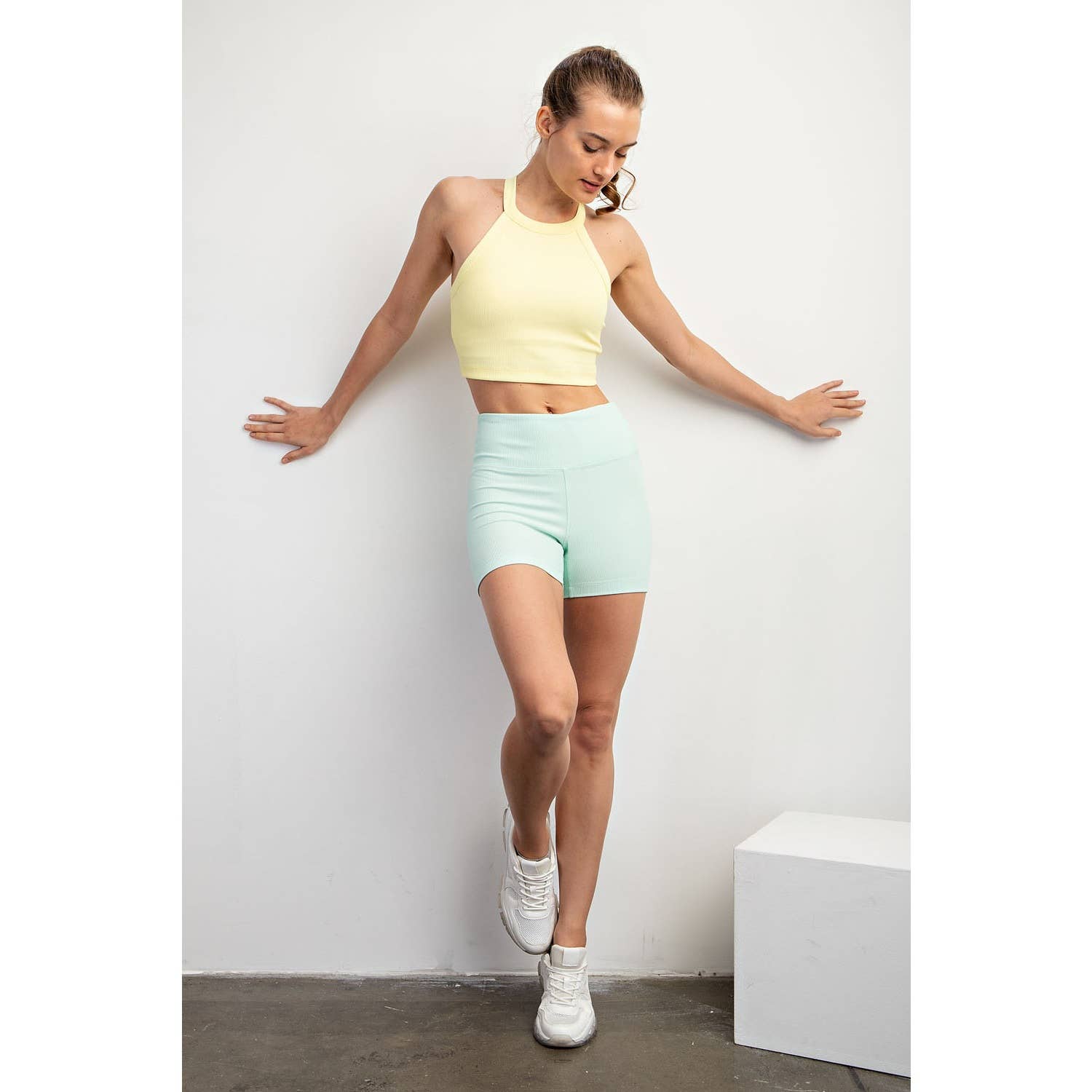 Rae Mode - Wholesale Athletic Shorts - Women's - NYLON RIB BIKER PANT WITH SIDE POCKETS28