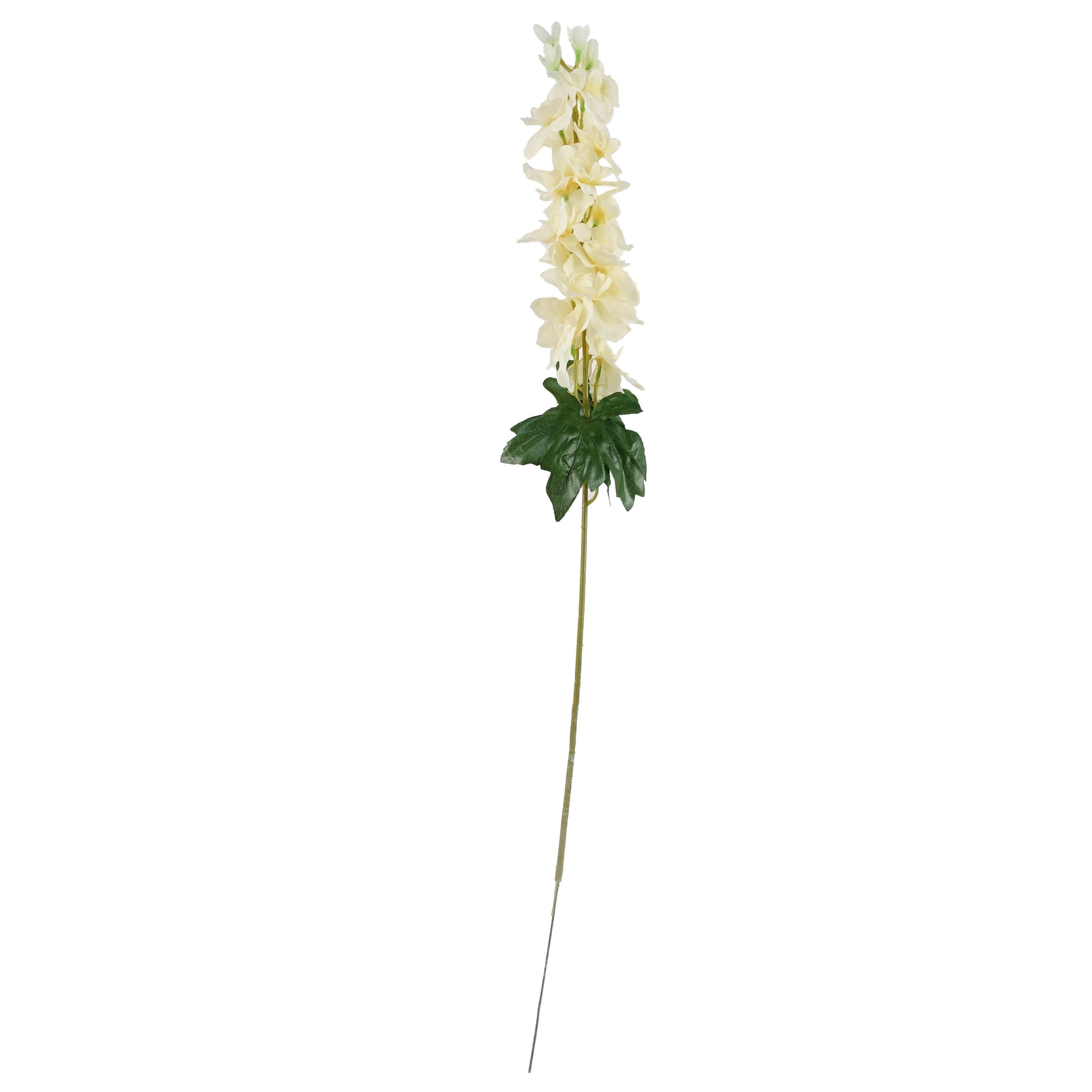 Leaf Design UK LTD - Wholesale Artificial Flowers - Pack 6x Artificial Flowers Delphinium Cream Stem 75cm2