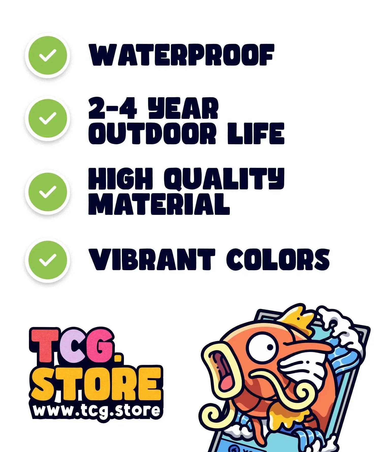 TCG.Store - TCGDOTSTORE - Wholesale Sticker - Pokémon Magikarp Card Sticker3