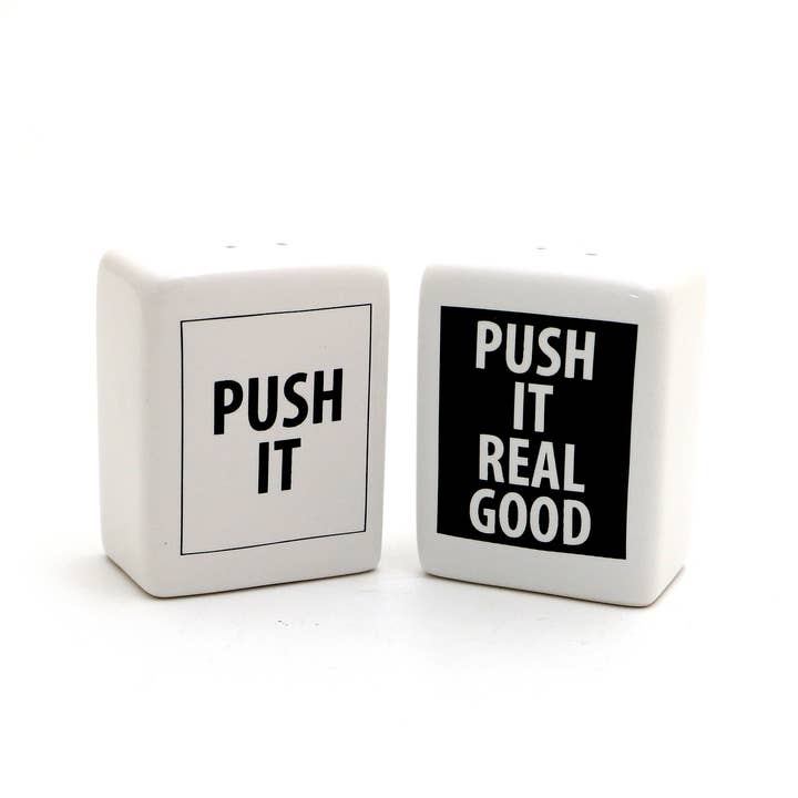 Lenny Mud - Wholesale Salt & Pepper Shaker Set - Push It Real Good Salt and Pepper Set