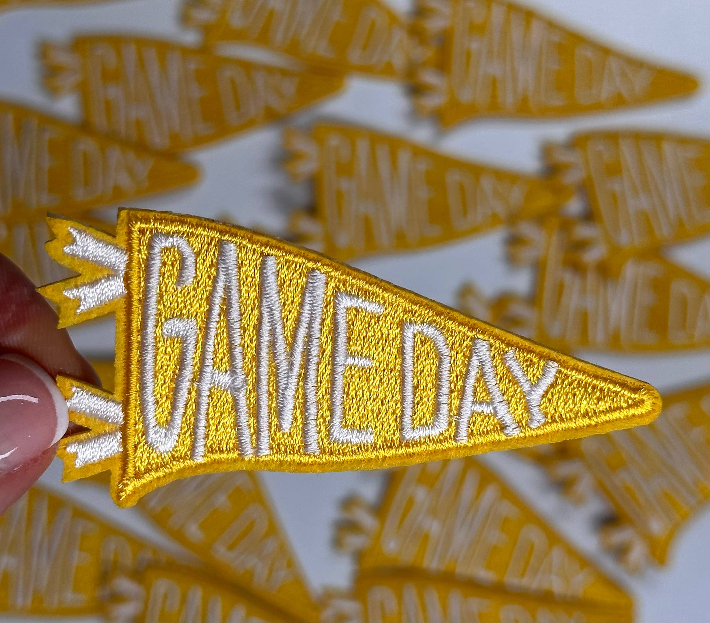 Aloe and Milk Boutique - Wholesale Patch - Game day flag, sports patch, game day patch, football6