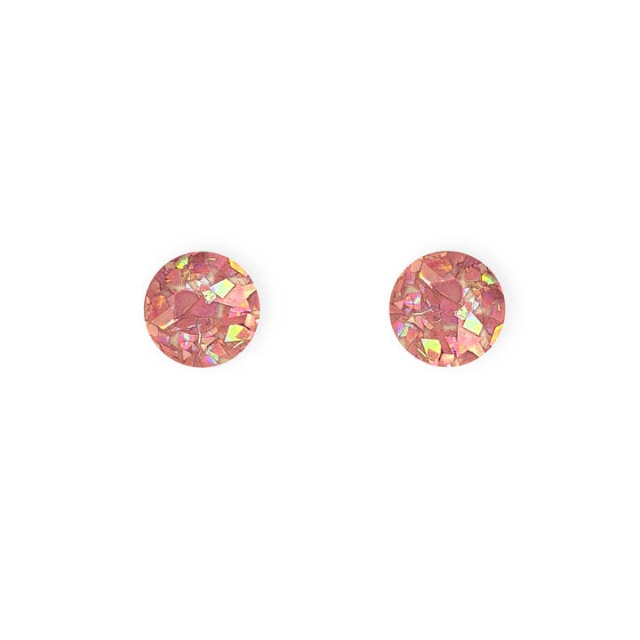 Natalie Lea Owen – Handmade Jewellery & Greeting Cards - Wholesale Stud/Post Earrings - Sparkly Glitter Stud Earrings | Colourful Jewellery Gift