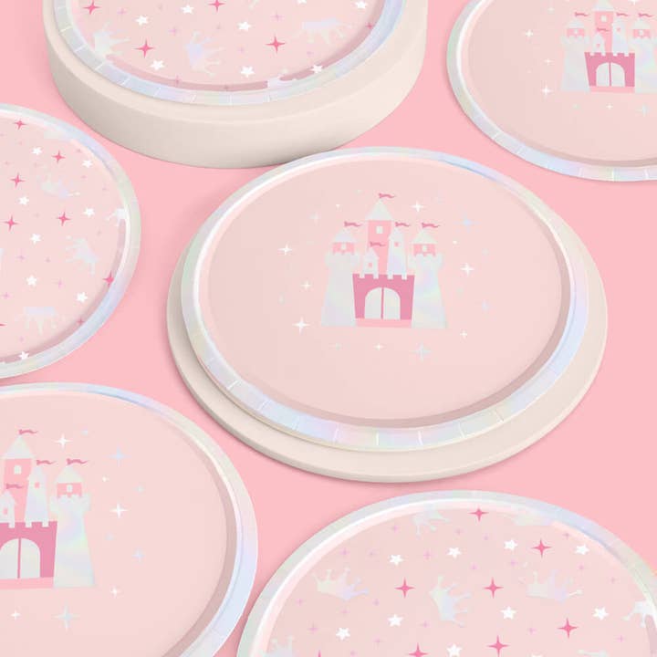 xo, Fetti - Wholesale Disposable Plate - Princess Plates - 24 paper plates, kids queen crown party5