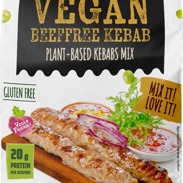 Creative Pea - Wholesale Shelf Stable Prepared Meal - Beef Kebab Pea Protein Mix- 4 Pack1