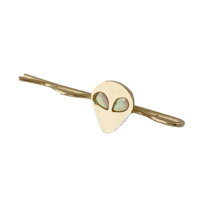 Alien Bobby Pin avec opale pour la vente par Therese Kuempel Jewelry