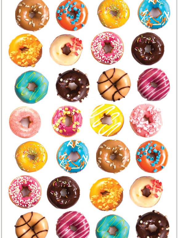 Minipegatinas coloridas con forma de rosquilla para venta al por mayor de Violette Stickers