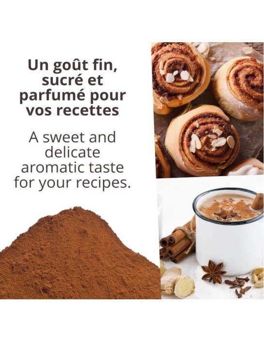 Khla - L'épicerie du Mékong - Wholesale Dried Spice - Ceylon Cinnamon - Organic - Powder - 250g6