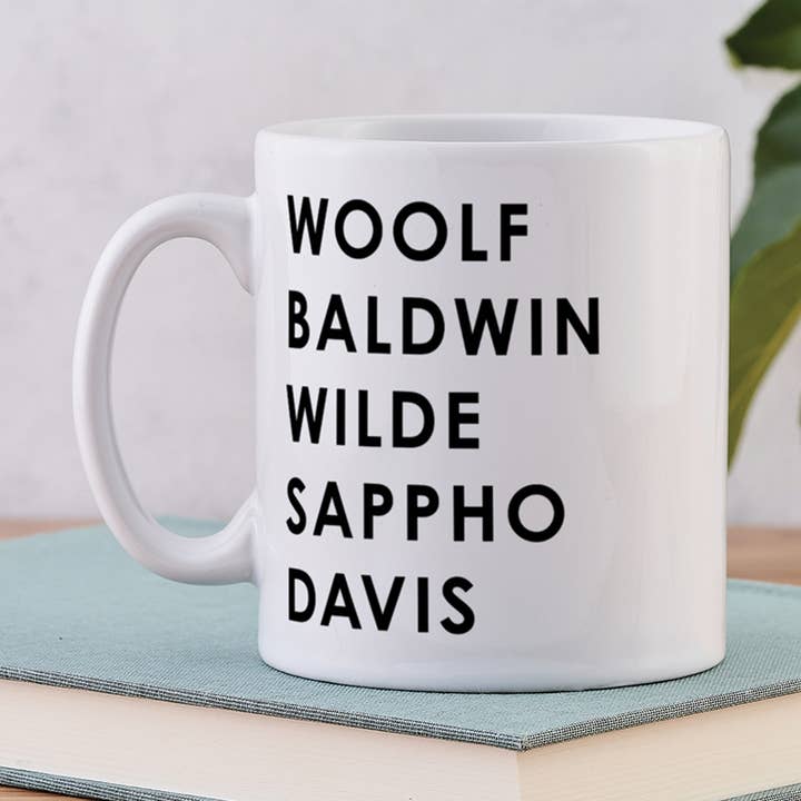 Queer Authors Mug - LGBTQIA+ - Pride Month for wholesale by Bookishly (US Duties Paid)