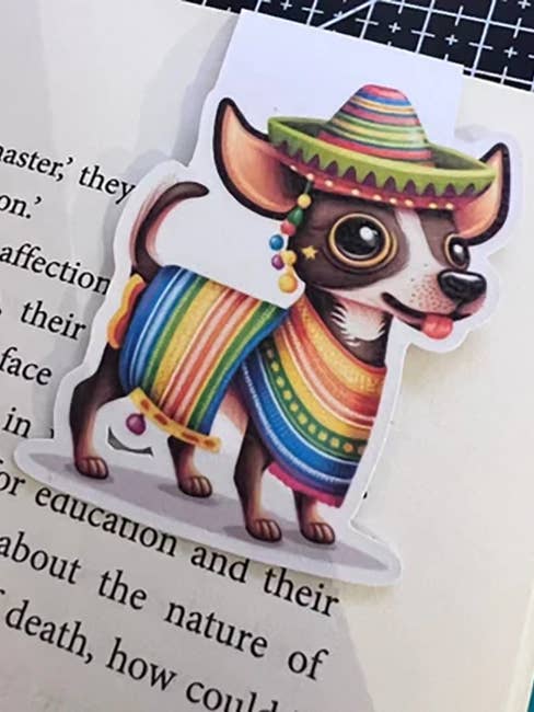 Marcador Magnético Cão com Chapéu por atacado de Print Shop Designs