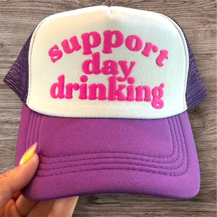 Trucker Hat - Support Day Drinking for wholesale by Nauti Noggins