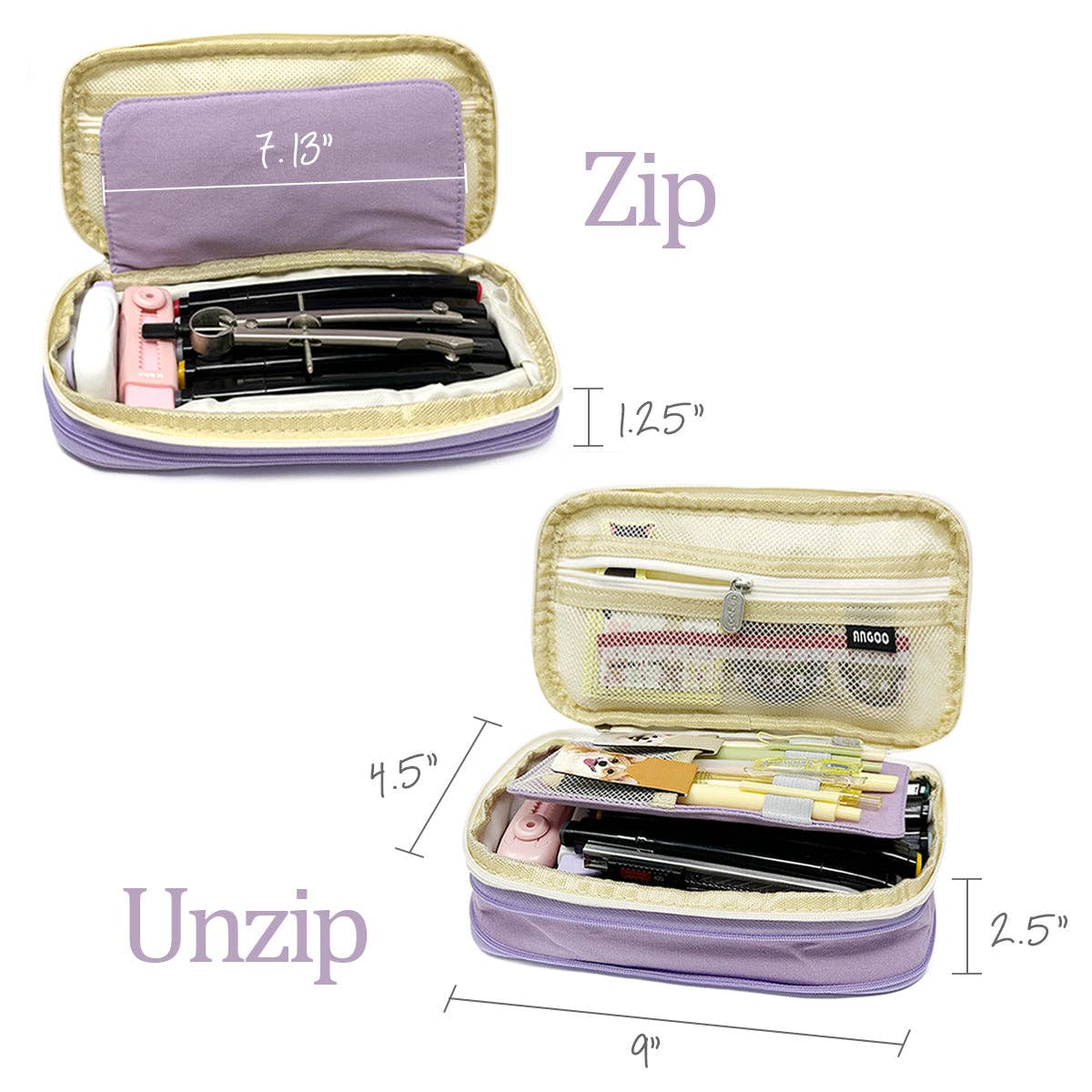 Wrapables.com - Wholesale Pencil Case/Pouch - Wrapables Large Capacity Pencil Case Expandable Pencil Pouch25