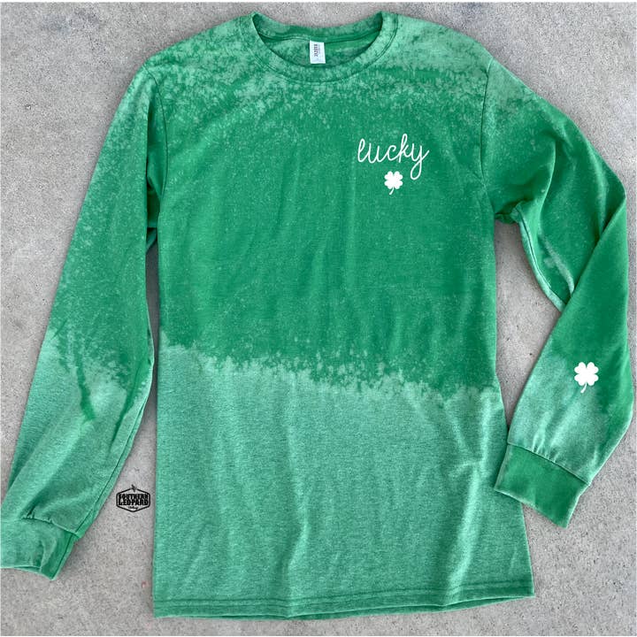 T-shirt à manches longues Lucky Bleached pour la vente par C & E Branding