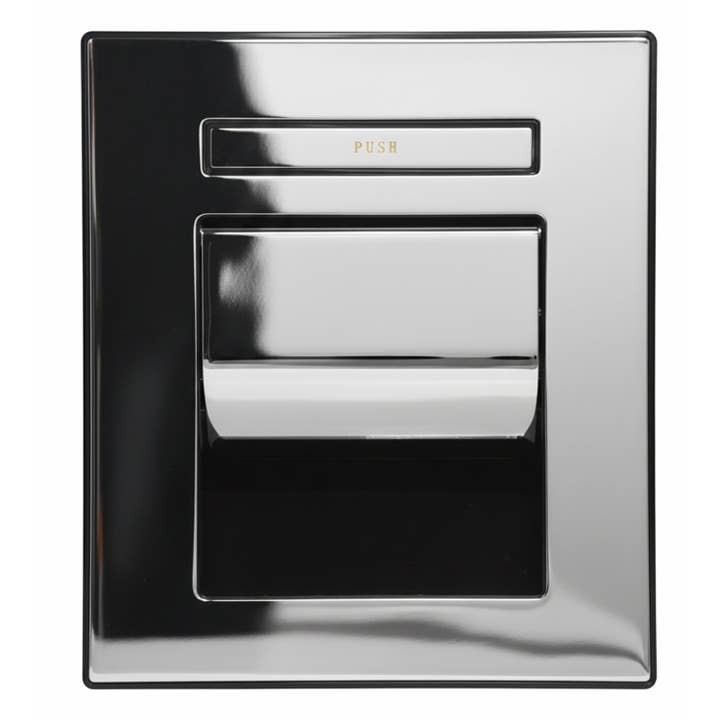 Porte-papier toilette encastré avec plateau poussoir – Monté au mur, acier inoxydable brossé nickel – Distributeur de papier hygiénique gain de place, hygiénique, résistant à la rouille pour la vente par Kproduct4u