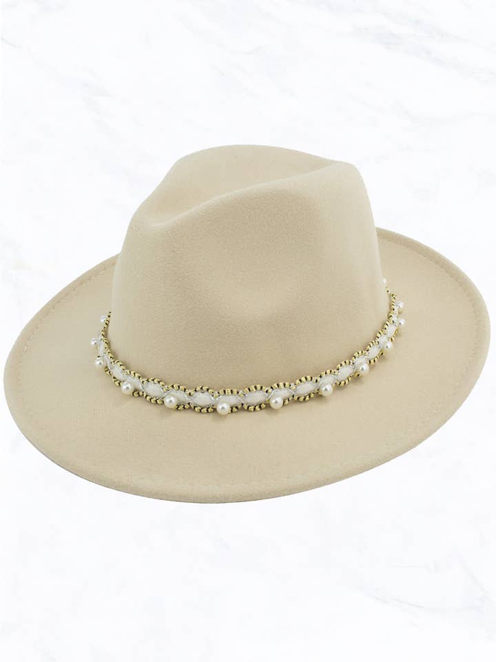 New style Fashion Pearl Jazz Hat for wholesale by Suzie Q USA