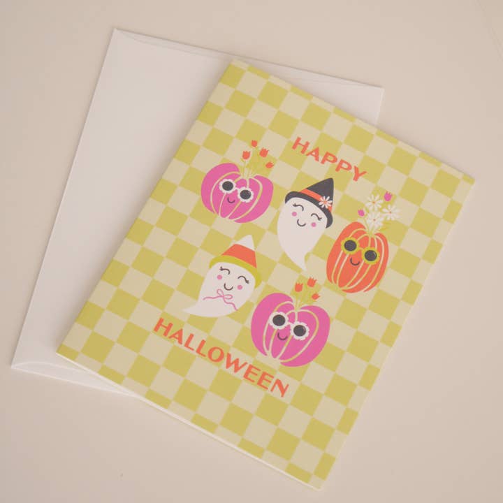 Happy Halloween Greeting Card for wholesale by Daisy Market Co. by Kelsey Haver Designs