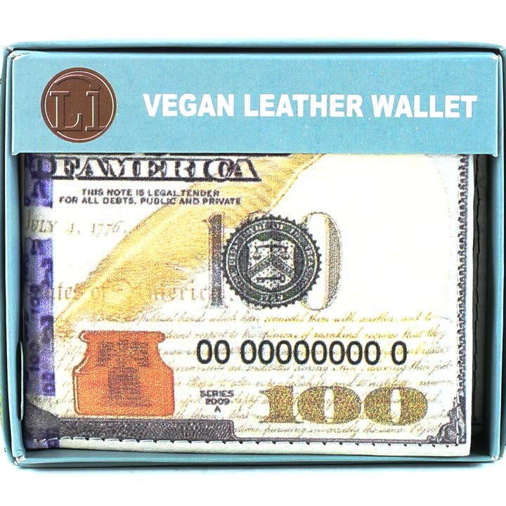 Leather Impressions Inc – Carteira – Homem por atacado – Nova Carteira Bi-fold em couro Vegan $100 Dollar # VL 5015