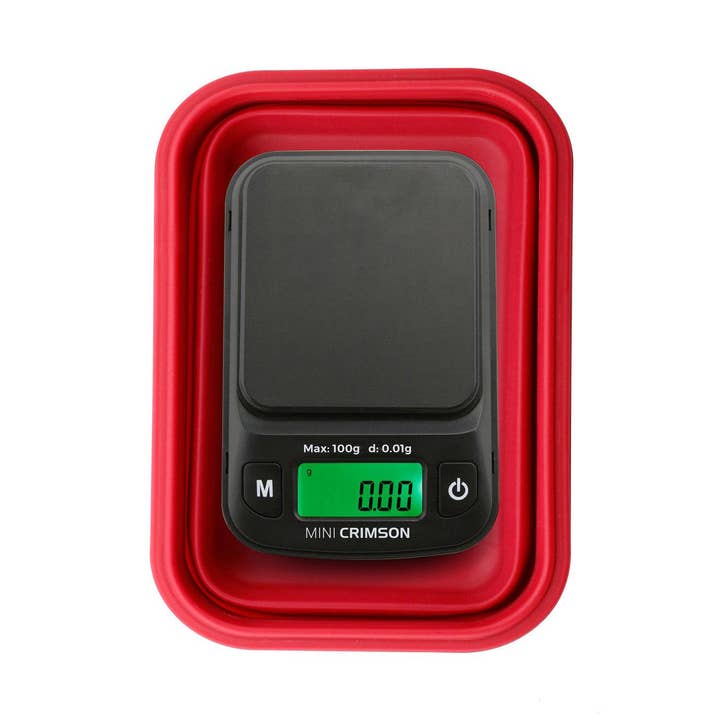 Cannatron - Wholesale Kitchen Tool/Gadget - Truweigh Mini Crimson Collapsible Bowl 100G X 0.01G13