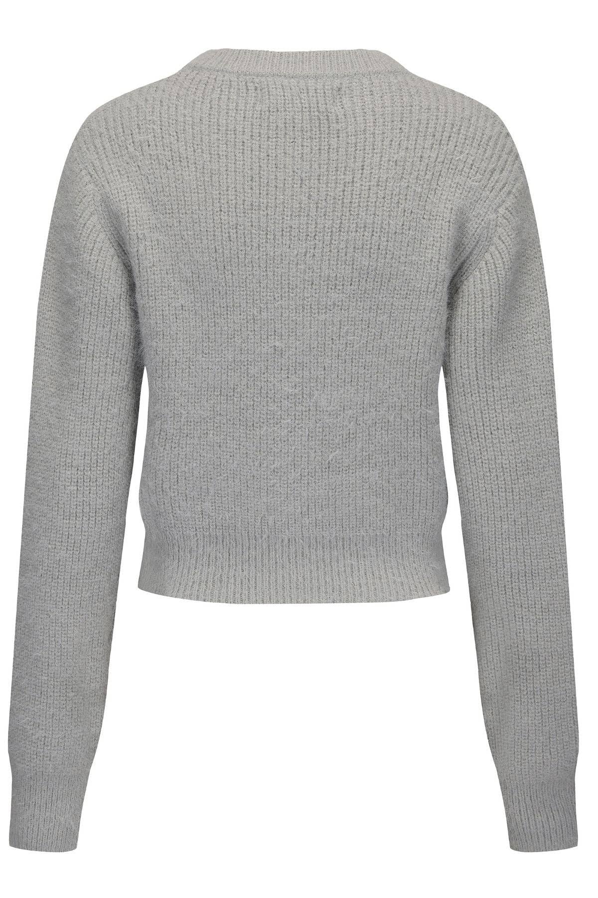 Noor Fluffy Cardigan - Grey for wholesale on Faire6