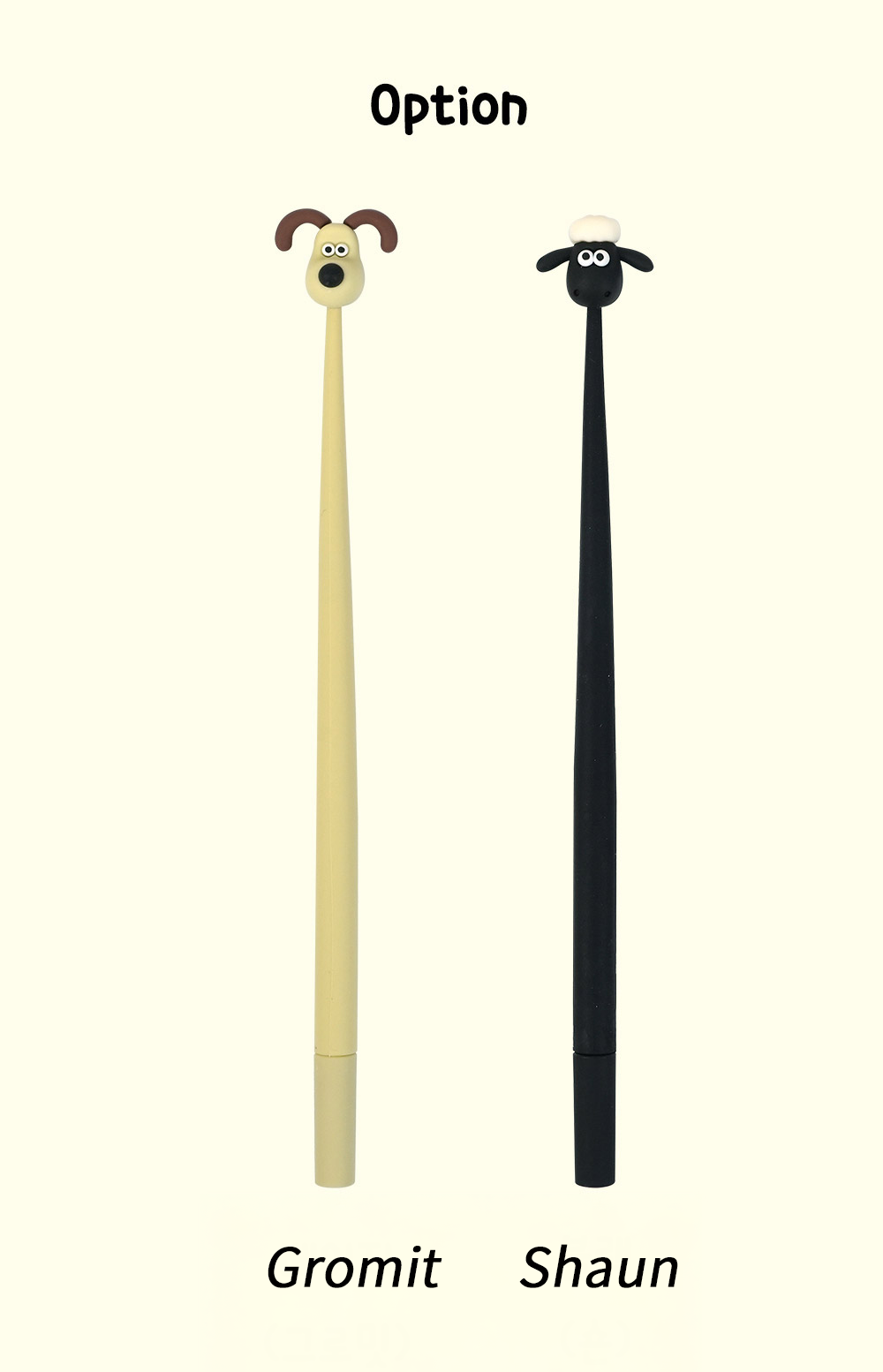 K-Wonderland - Wholesale Pen - Wallace & Gromit Swing Gel Pen – 0.5mm (Gromit / Shaun)4