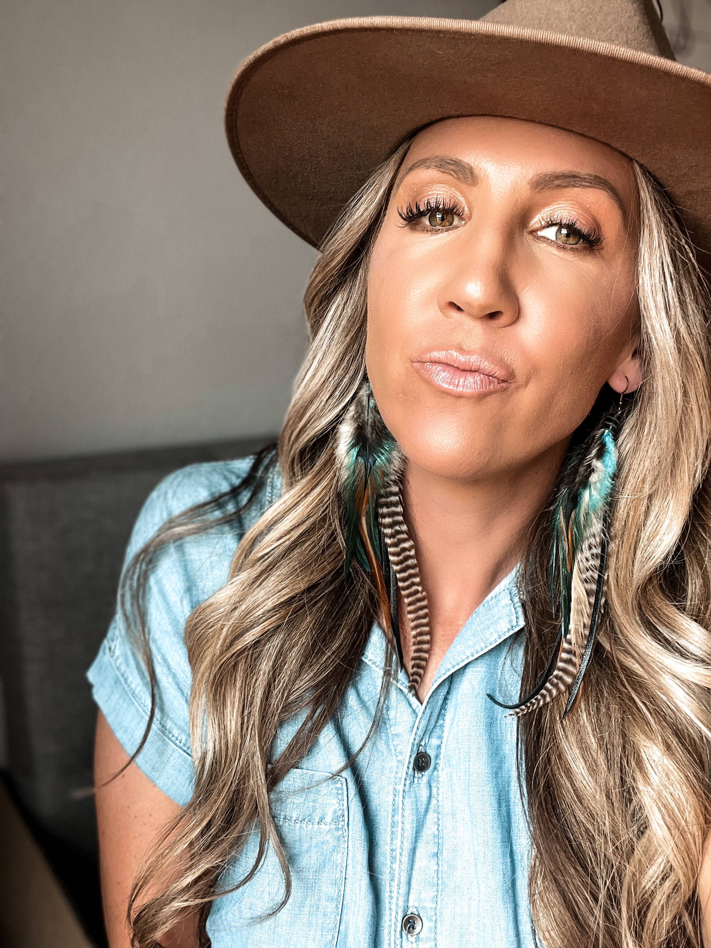 Fringed In Faith - Wholesale Tassel Earrings - Willow Creek Feather Earring3