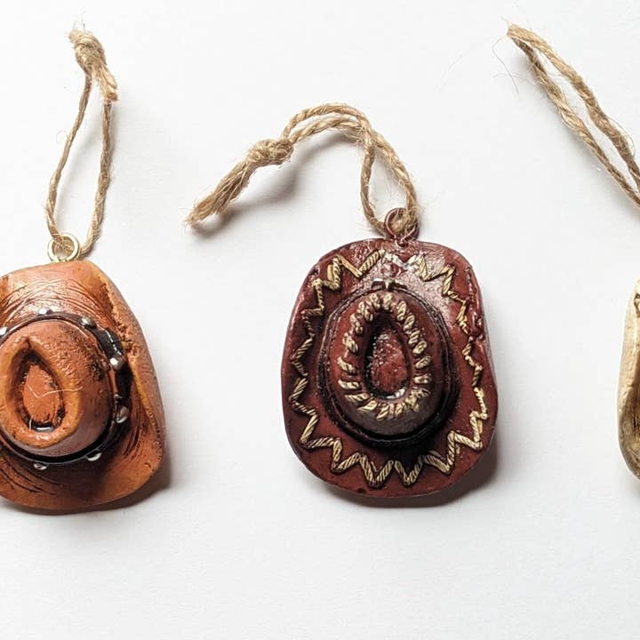 Camino TX - Wholesale Ornament Set - Cowboy Hat Ornaments - Set of 30