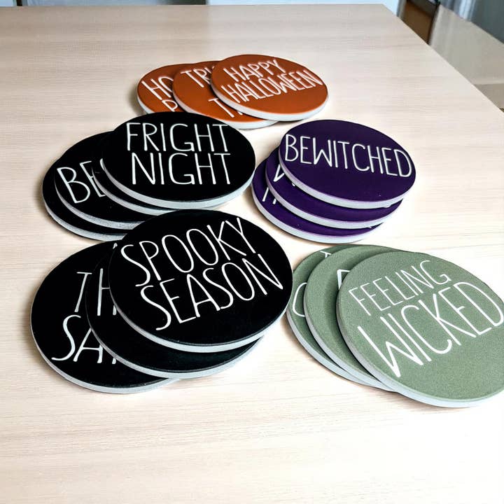 Gia Roma - Wholesale Coasters - Sale - Fall & Halloween Ceramic Coaster Sets Unique & Chic41