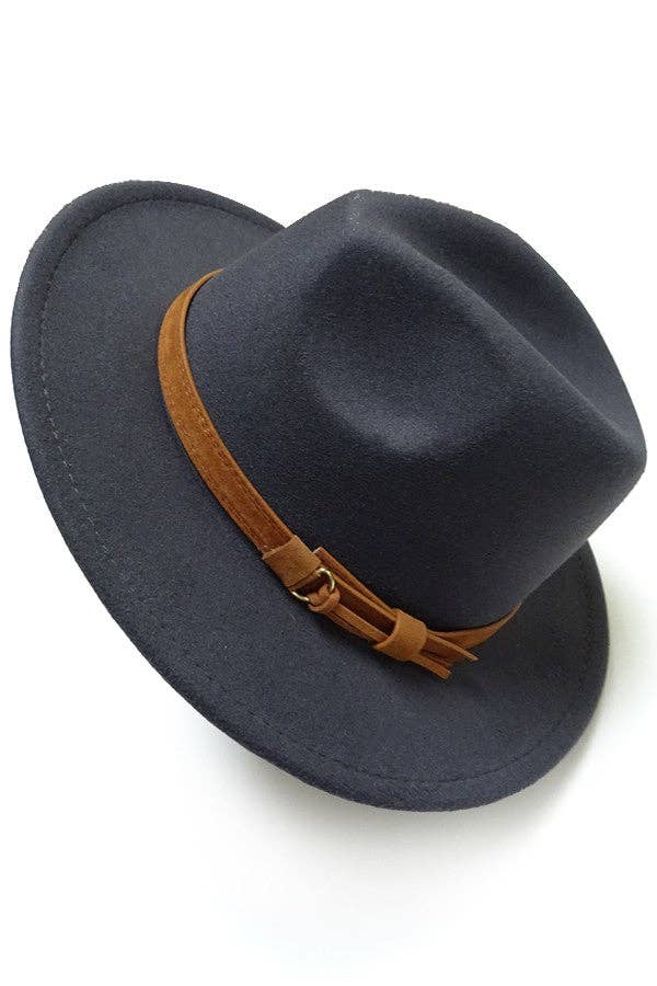 JOSSLYN by wall to wall - Wholesale Fedora - Women's - A VINTAGE CLASSIC FEDORA HAT BROWN TIE TRIM | 40HW30413