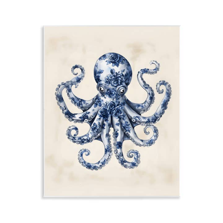 Polpo Floreale Blu - Arte da Parete Non Incorniciata e ulteriori Risultati per prezzo polpo all'ingrosso. Resi gratuiti e termini di pagamento a 60 giorni su Faire in tendenza su Faire.