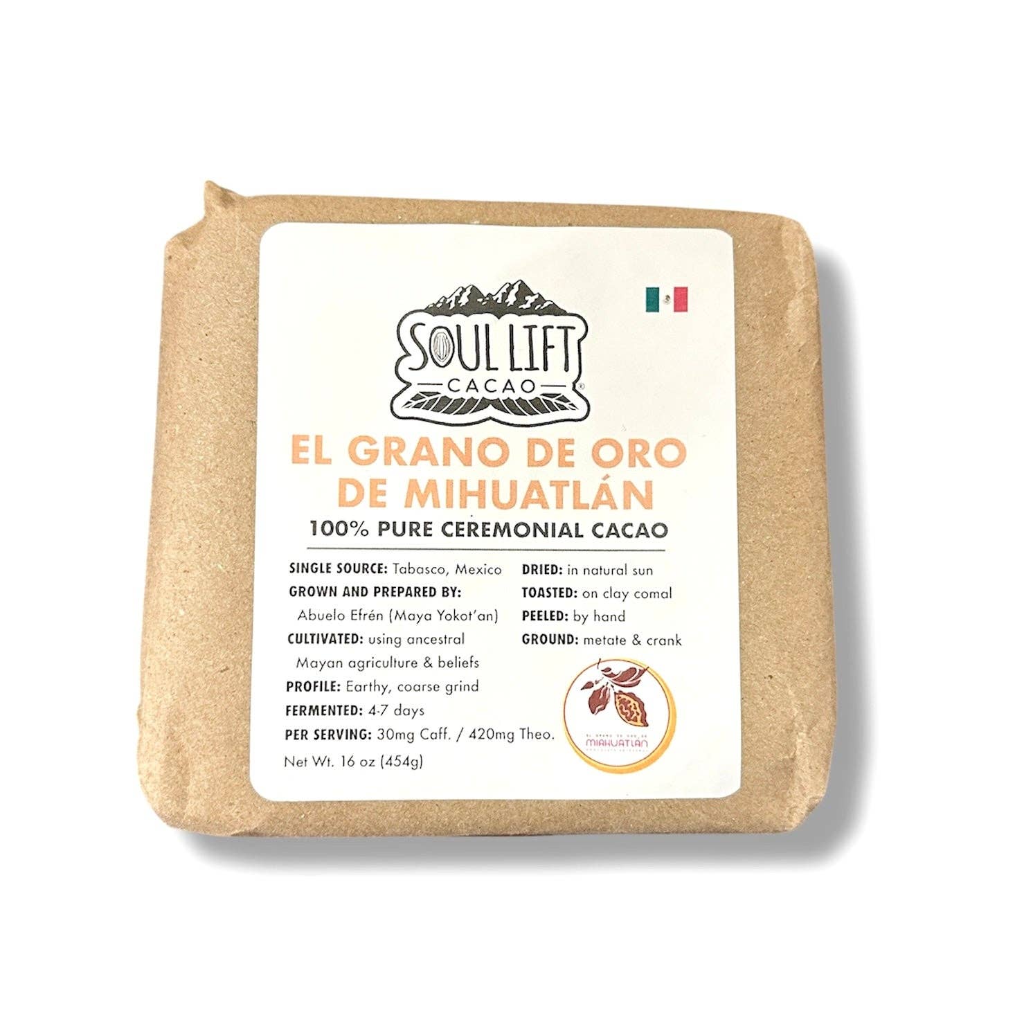 Soul Lift Cacao – wholesale Hot cocoa mix/kit – El Grano de Oro de Miahuatlán 100% Pure Ceremonial Cacao Paste from Mexico0