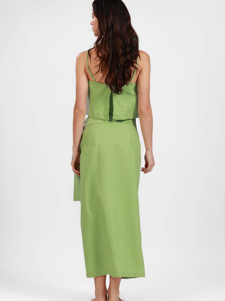 Salty Weekend - Wholesale Skirt - Women's - BALI GREEN CECILE LONG SKIRT2