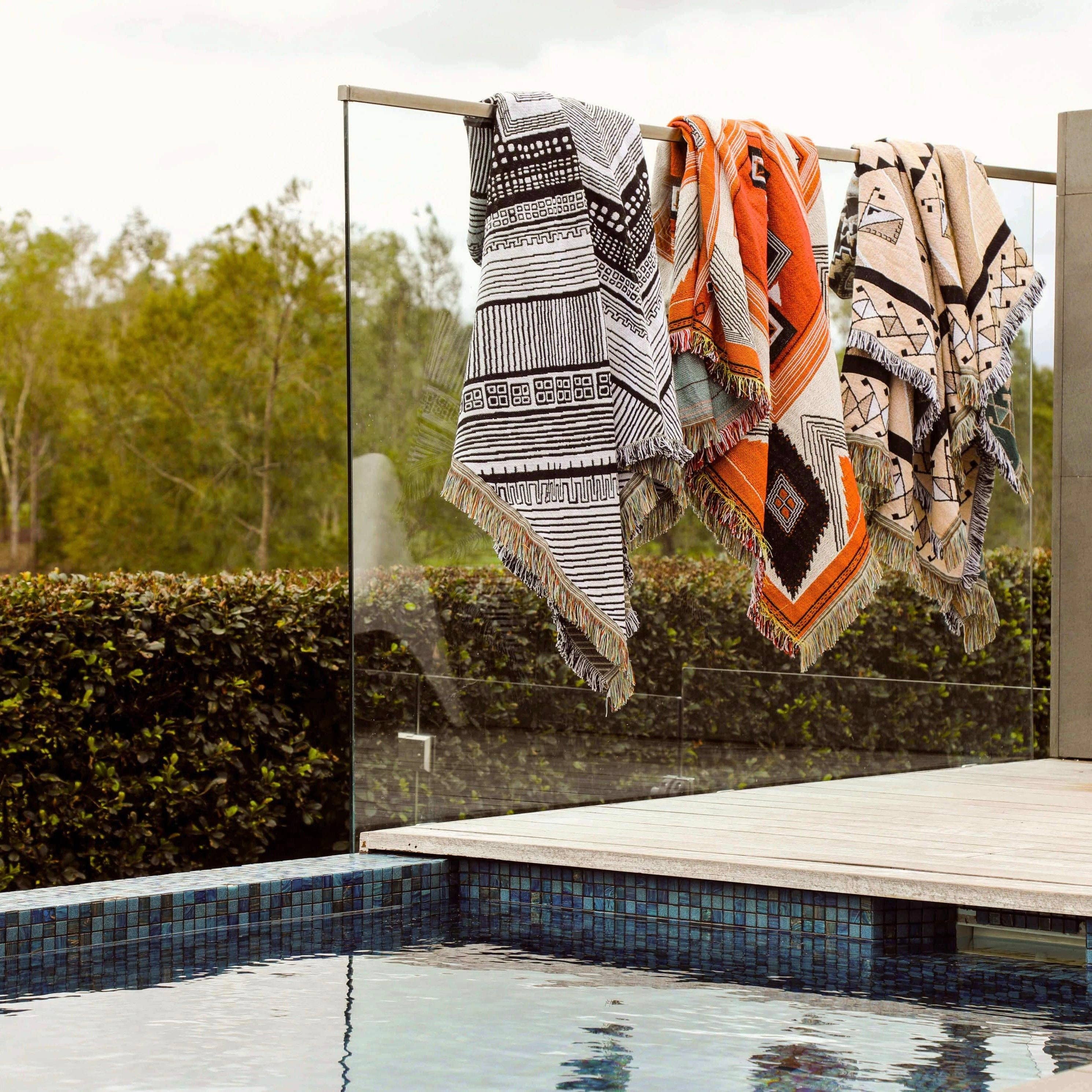 HENDEER - Wholesale Picnic Blanket - 'Nowhere Man' Woven Picnic Rug/Throw13