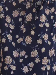 Blue Boheme - Vendita all'ingrosso Camicetta - Donna - Blusa stampata Morgan con colletto aperto Black Rose9