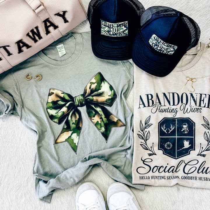 Hart and Hollow - Wholesale Screen Printed T-Shirt - Women's - Abandoned Hunting Wives Social Club Tee