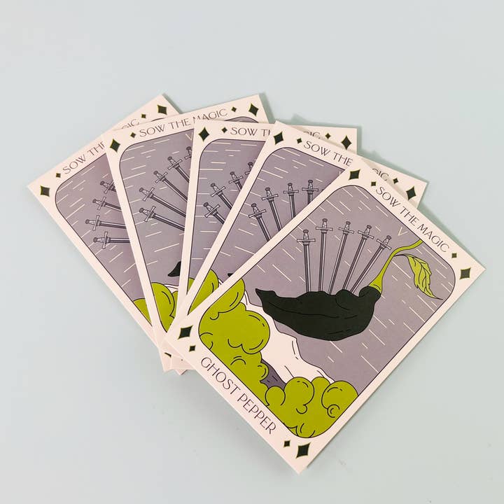 Sow the Magic – wholesale Frön – Ghost Pepper Tarot Trädgård+Presentfröpaket