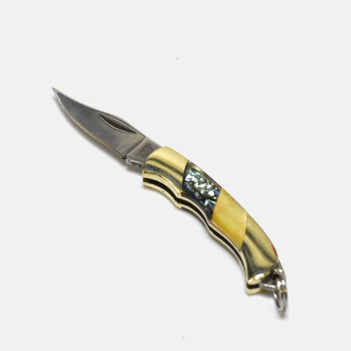Curated Basics - Wholesale Pocket Knife/Holder - Assorted Mini Inlay Folding Knife5