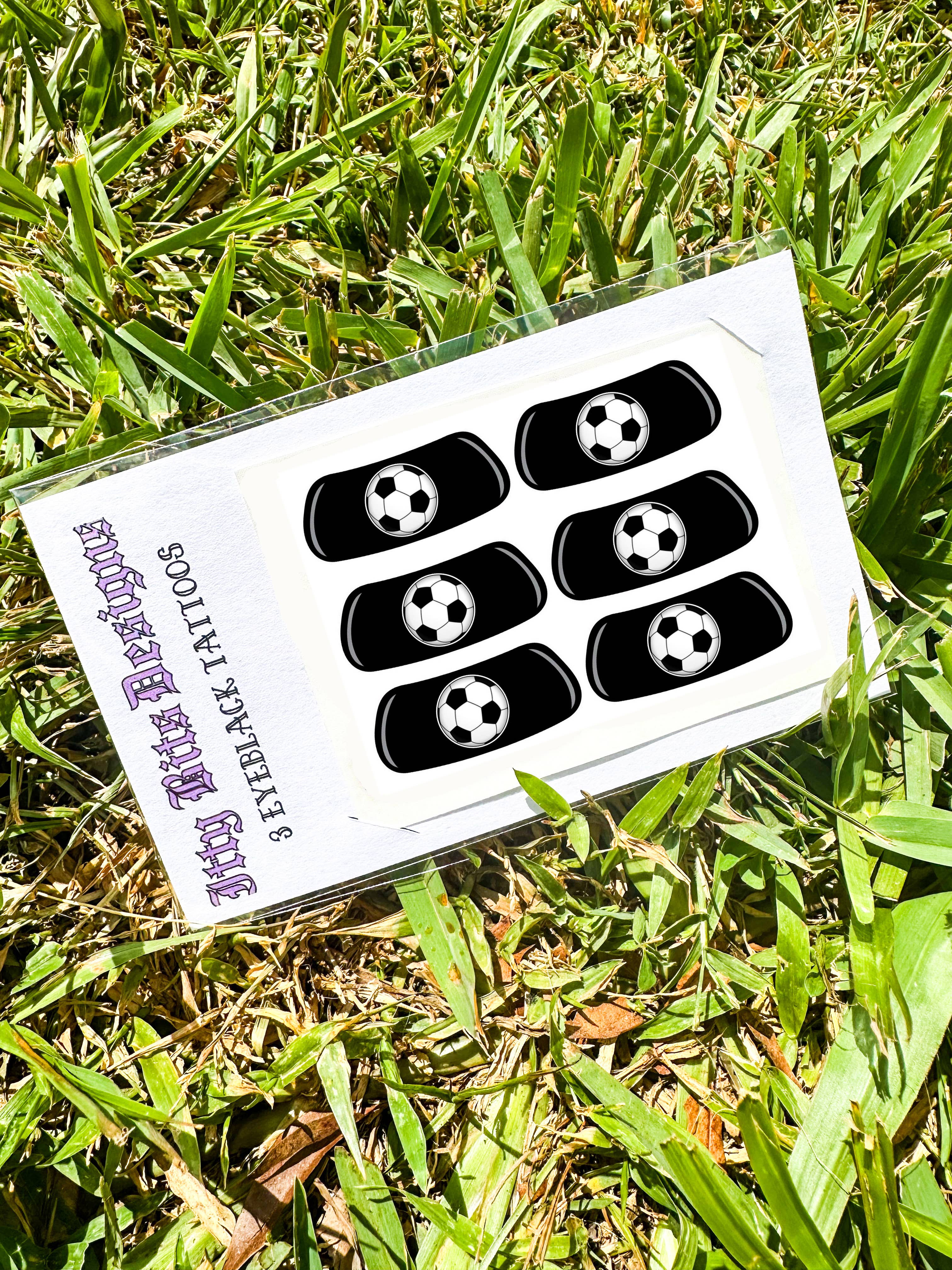 Itty Bits Designs - Wholesale Temporary Tattoo - Soccer Eye Black Temporary Tattoos0