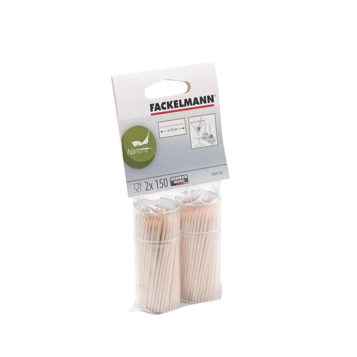 Zenker - Wholesale Toothpick - Set of 2 boxes of 150 wooden toothpicks each Fackelmann Wood Edition1