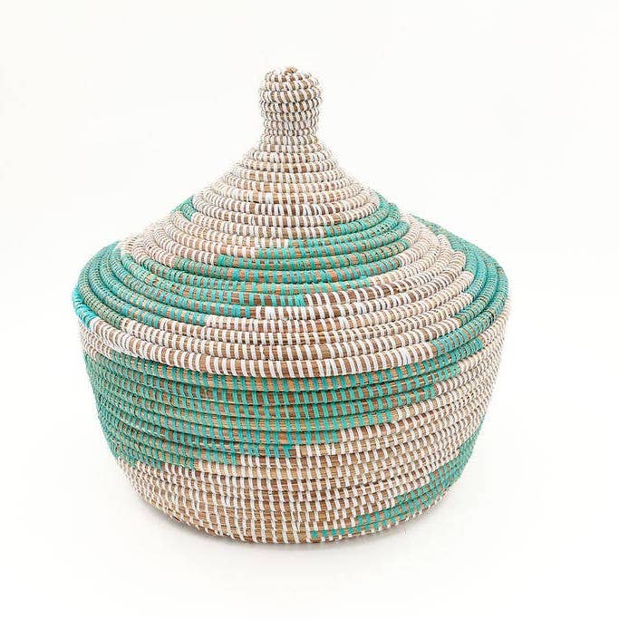 Gitzell FairTrade - Wholesale Basket - Assorted Sweet Grass Large Lidded Baskets5