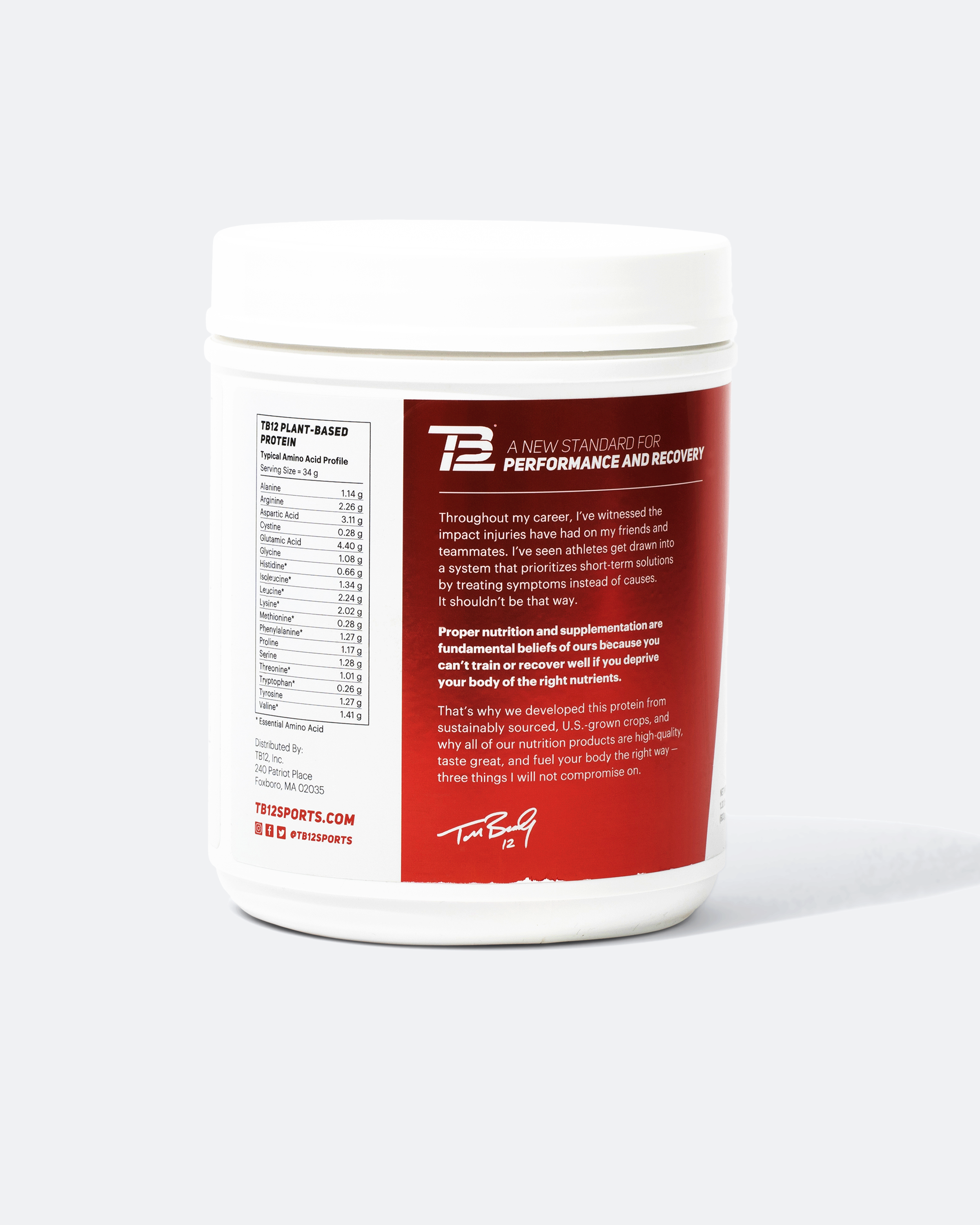 TB12 – wholesale Protein/superfood powder – TB12 Plant-Based Protein31