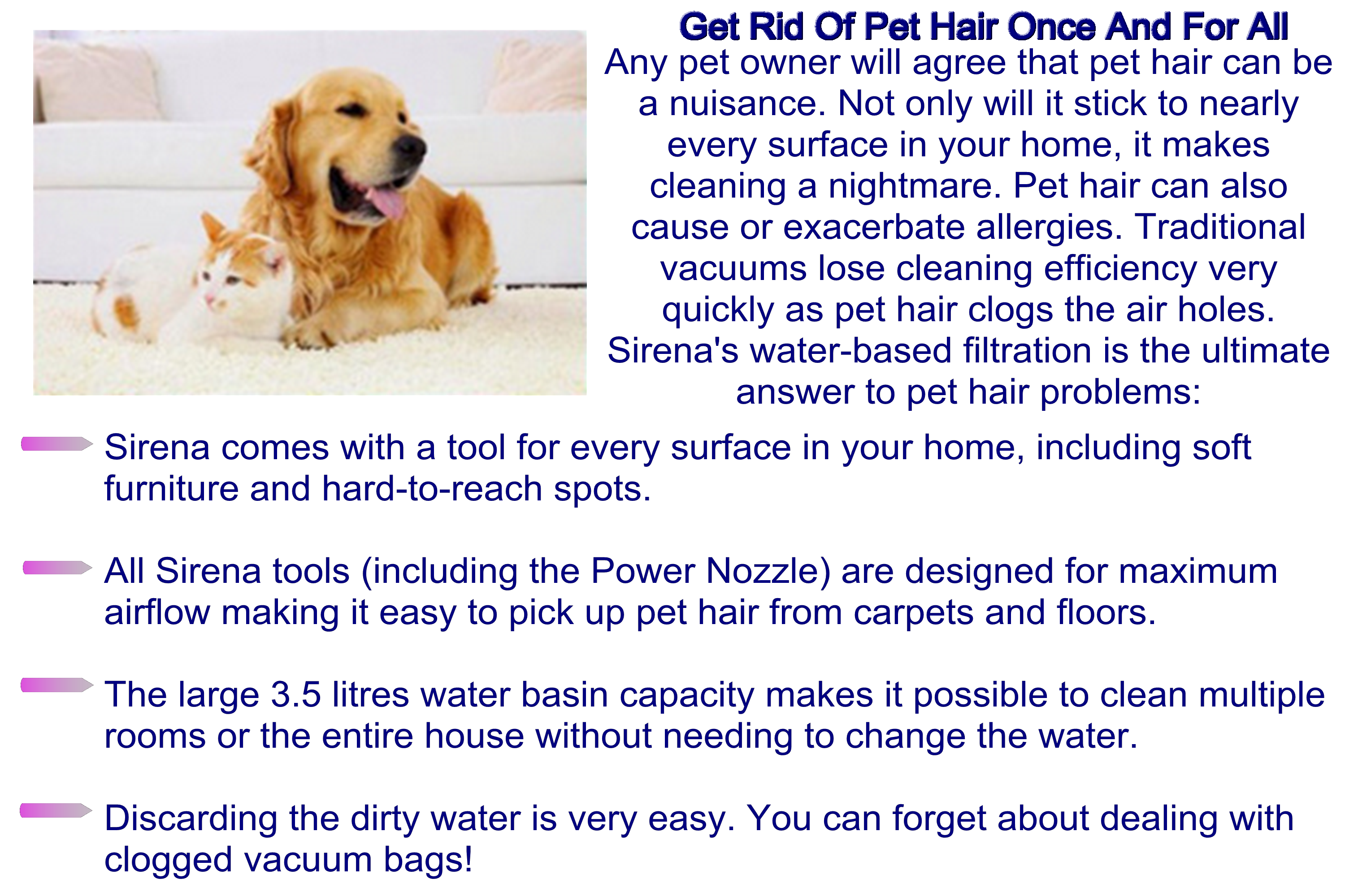 ELEMENTS - Vente Aspirateur - Aspirateur à eau Sirena16