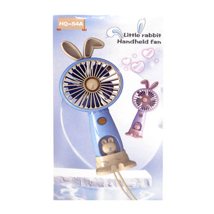 PINEAPPLE Beauty - Wholesale Handheld Electric Fan - JH FN4308-55 YELLOW Little Rabbit Handheld Fan - 6 pcs