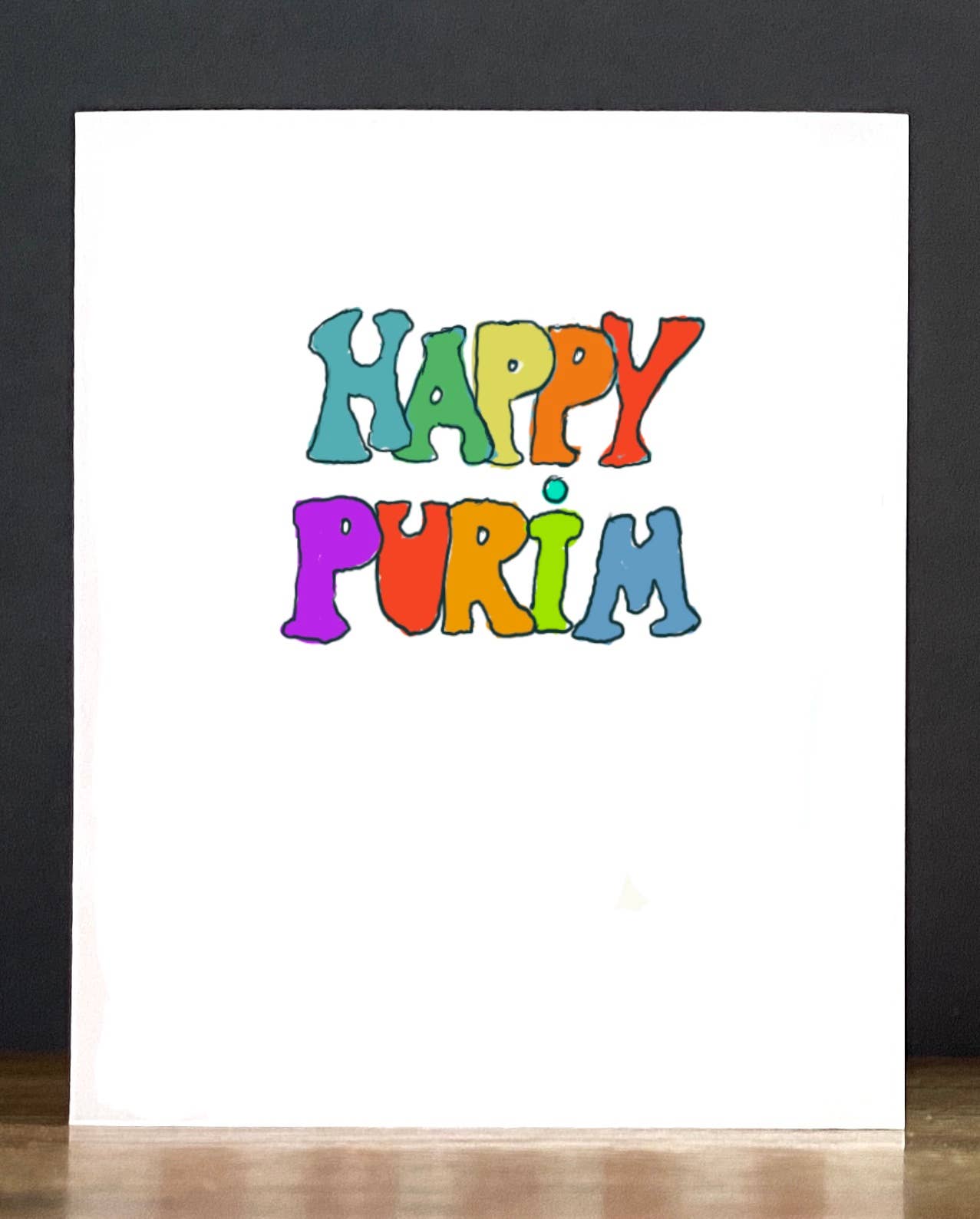 Cards by Charlot – wholesale Everyday greeting card – Purim:  Masks1