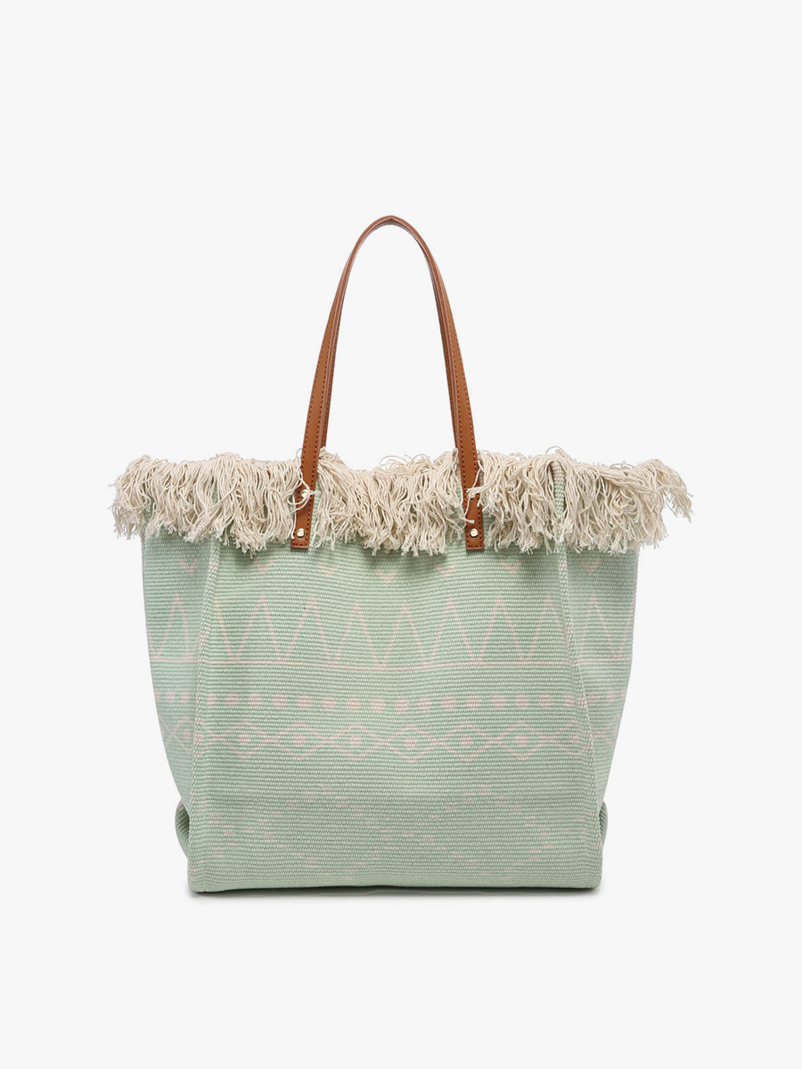 Jen & Co. - Wholesale Tote Bag - Women's - M2091 Madison Handwoven Fringe Tote6