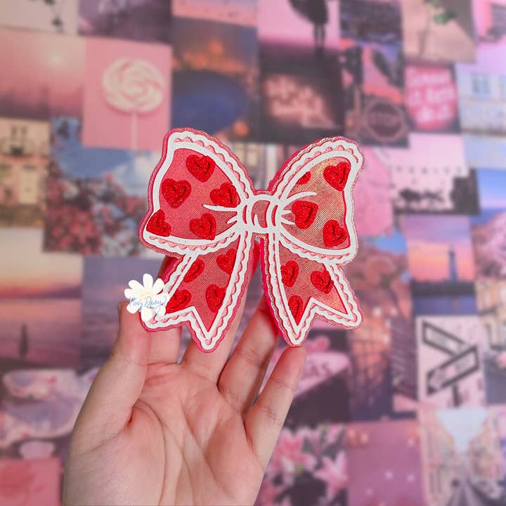 Valentine Bow Car Freshie for wholesale by Navy Daisy Boutique