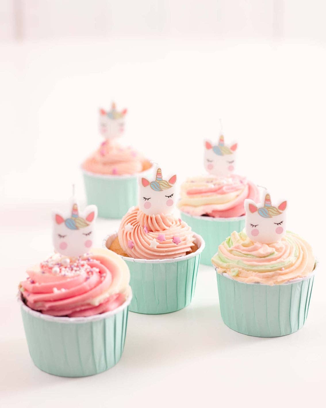 Talking Tables USA - Wholesale Cake Candle - Unicorn Birthday Candles - 5 Pack | Cake Candles |8